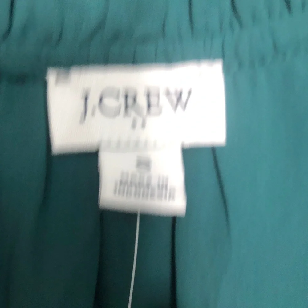 J Crew dress / professional top hunter green black velvet small new with tags